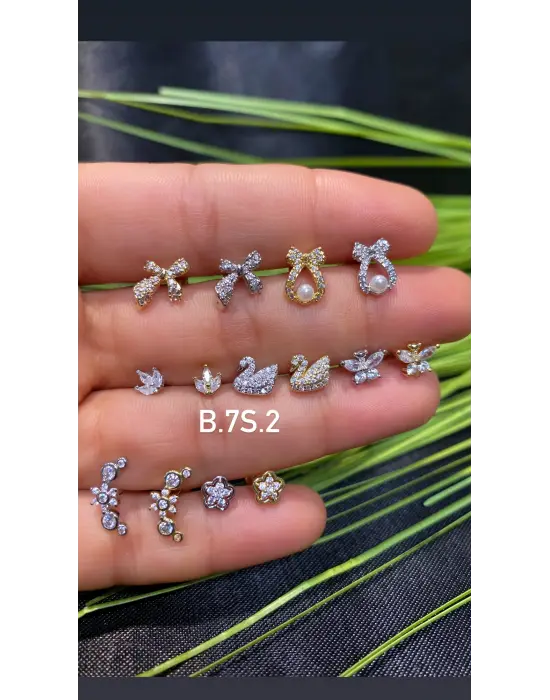 Tragus Piercingler (Haç, İnci, Kuğu, Yonca)