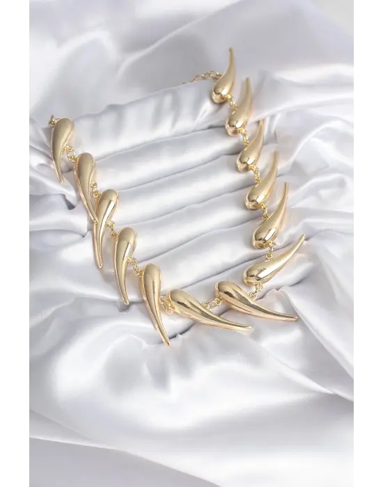 VIP Seri Özel Tasarım Altın   Çelik Kolye