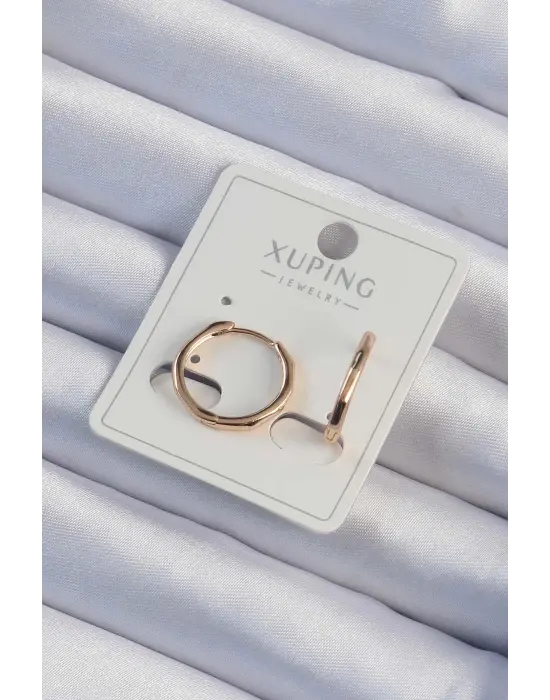 Xuping Rose Renk Kemik Model Halka Küpe