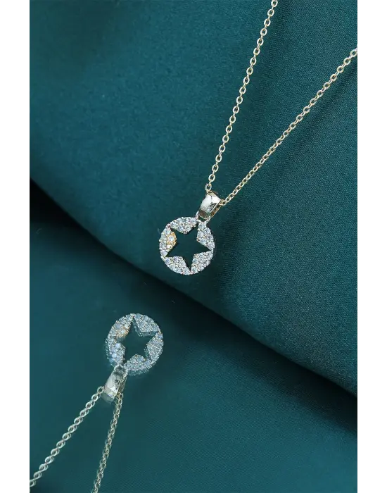 Yıldız Tasarım Gold Renk Kadın Kolye