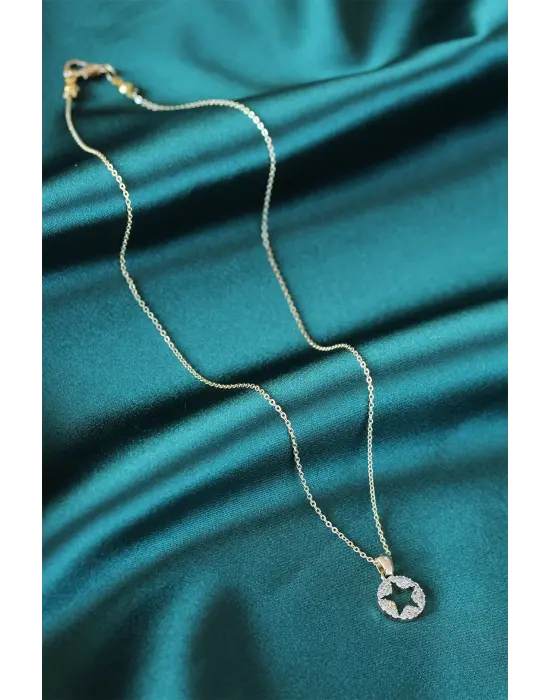 Yıldız Tasarım Gold Renk Kadın Kolye