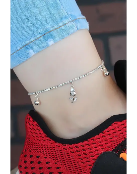 Zirkon Taşlı Silver Renk Kaplama Hal Hal