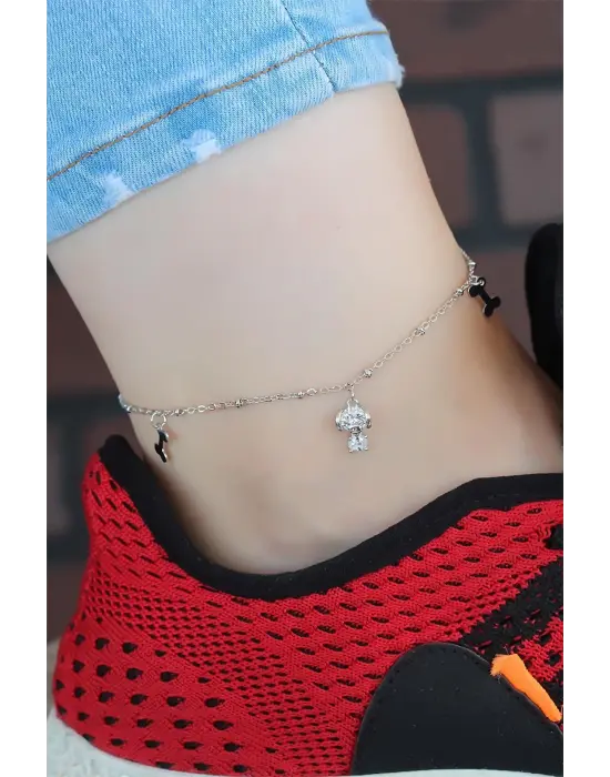 Zirkon Taşlı Silver Renk Kaplama Hal Hal