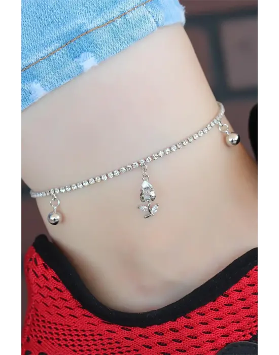 Zirkon Taşlı Silver Renk Kaplama Hal Hal