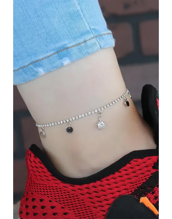 Zirkon Taşlı Silver Renk Kaplama Hal Hal