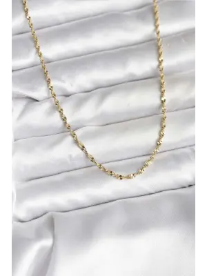 14K Altın Kaplama Burgu Model Xuping Kadın Kolye