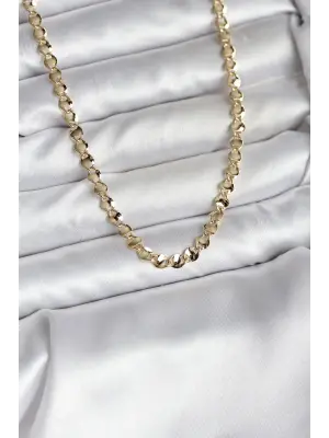 14K Gold Renk Kaplama Zincir Model Vip Kadın Kolye