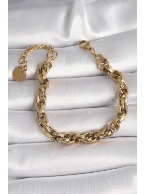 316L Çelik Gold Renk Kadın Bileklik