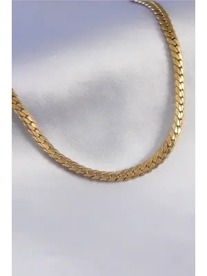 316L Çelik Gold Renk Kadın Kolye