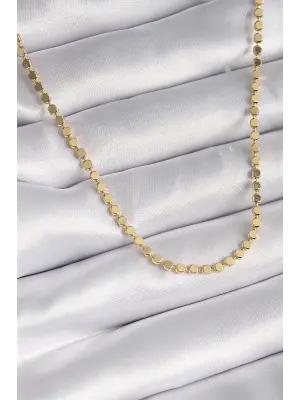  Altın  Ezme  Çelik Kolye