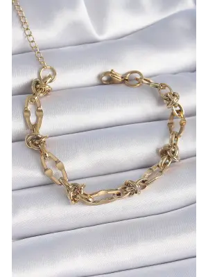316L Çelik Gold Renk Zinci Kadın Bileklik