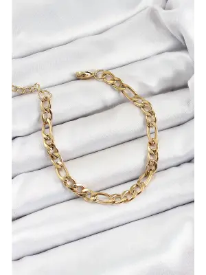 316L Çelik Gold Renk Zincir Erkek Bileklik