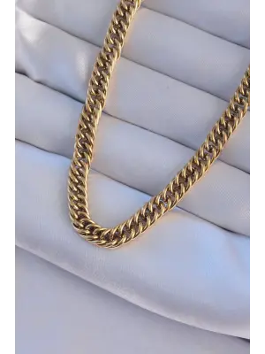  Altın  Zincir Çelik Kolye