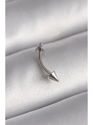 316L Çelik Gümüş Renk Çivi Model Piercing