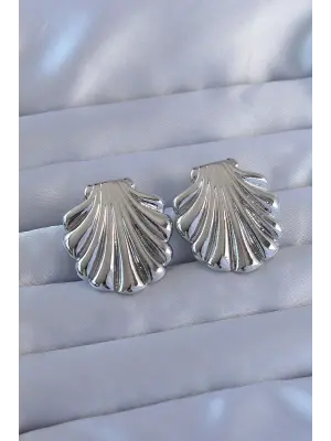   Gümüş İstiridye Model Küpe