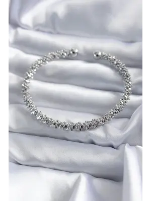 316L Çelik Gümüş Renk Kadın Bileklik