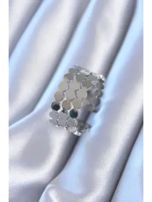 316L Çelik Gümüş Çelik Yüzük