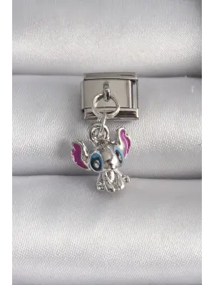 316L Çelik Gümüş Renk Kedi Model Nomination Charm