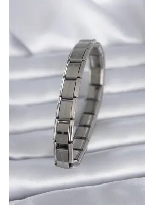 316L Çelik Gümüş Renk Nominaition Model Kadın Bileklik