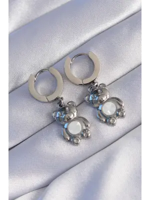  Gümüş Teddy Model Küpe