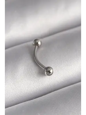 316L Çelik Gümüş Renk Topçuk Model Piercing