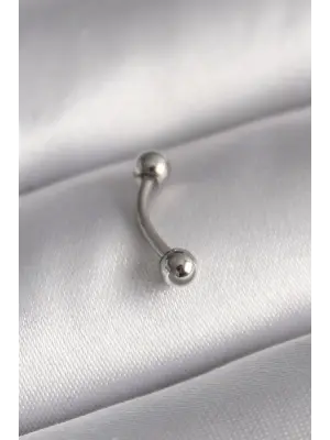 316L Çelik Gümüş Renk Topçuk Model Piercing