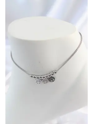 316L Çelik Gümüş Renk Yaşam Ağacı Model Kadın Halhal