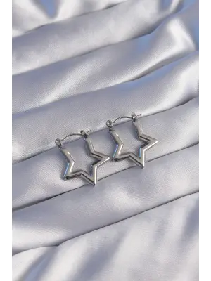   Gümüş Yıldız Küpe