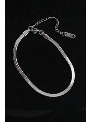 316L Çelik İtalyan Model Gümüş Renk Erkek Bileklik