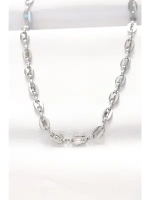  Silver  Gemici Zincir Çelik Kolye