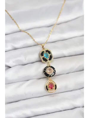 316L Çelik Vintage Model Kadın Kolye