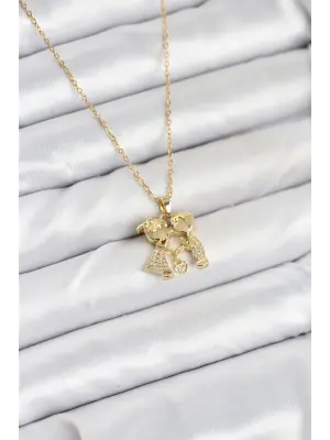 316L Çelik Zincir Gold Renk Erkek Kız Model Kadın Kolye