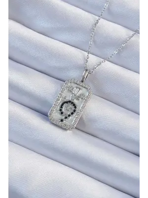  Zincir Gümüş  Zirkon Taşlı Minimal Papatya Figürlü Tarot Çelik Kolye