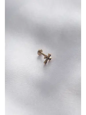 316L Cerrahi Çelik Gold Renk Tragus Piercing