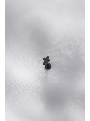 316L Cerrahi Çelik Siyah Renk Tragus Piercing