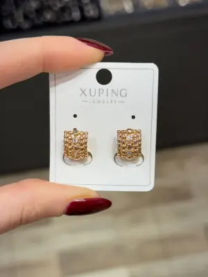 Xuping Marka Çelik Küpe Rose