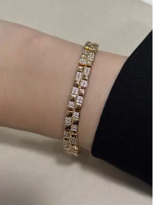 Baget Minik Taşlı14K Gurmet Bileklik