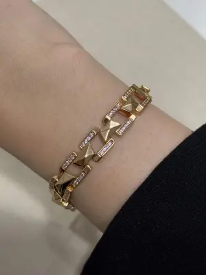 Minik Taşlı Kararmaz 14K Gurmet Bilekliği