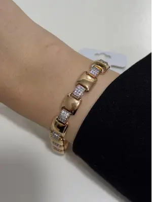 Vip Model Sarı ve Rose Renk Ayarlanabilir Bileklik