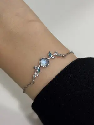 Mavi Taşlı Yunus Detaylı Y2k Bileklik