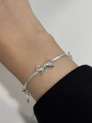 Fiyonk Gümüş Y2K Bileklik