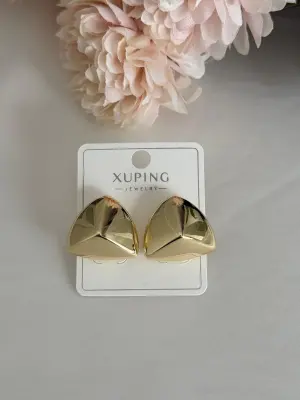 Geometrik Plaka İğneli Xuping Küpe