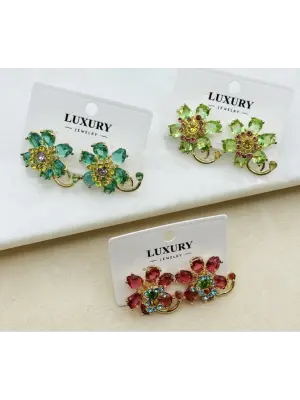 Lotus Çiçeği İdyllia Küpe