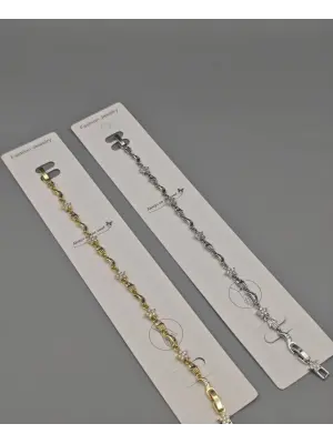 Manifest Bileklik (Yıldızlı Hamsa Eli Model) Gold Gümüş