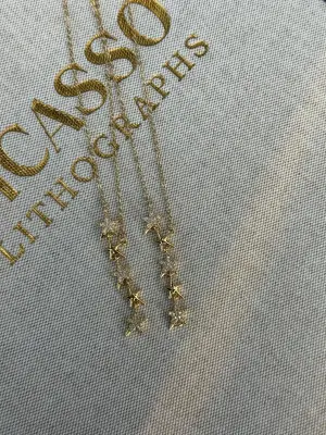 Kutup Yıldızlı Y Kolye (Dekolte) Altın Kaplama