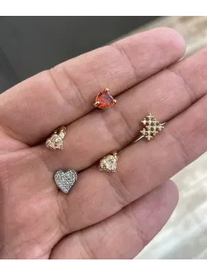 Kalpli Helix Piercing - Tragus Küpe Modelleri