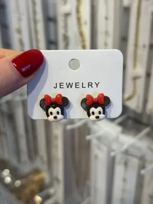 Mickey Mouse Tatlı Kız Çocuk Küpe