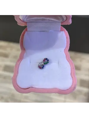 Sonsuzluk İşaretli Kararmaz Çelik Tragus Piercing Topçuklu