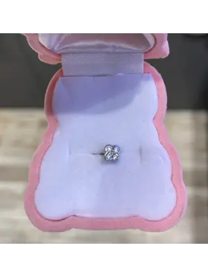 Minimal Figürlü Tragus Çelik Piercing Döndürerek Açılan