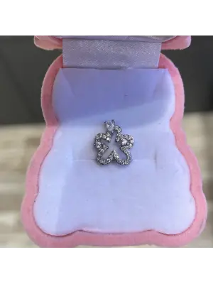 Yıldız Motif Büyük Boy Kadın Tragus & Helix Küpesi